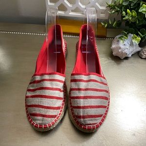 Red & Taupe Espadrille